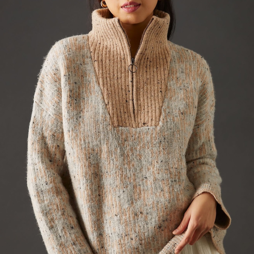 John + Jenn Quarter-zip Sweater